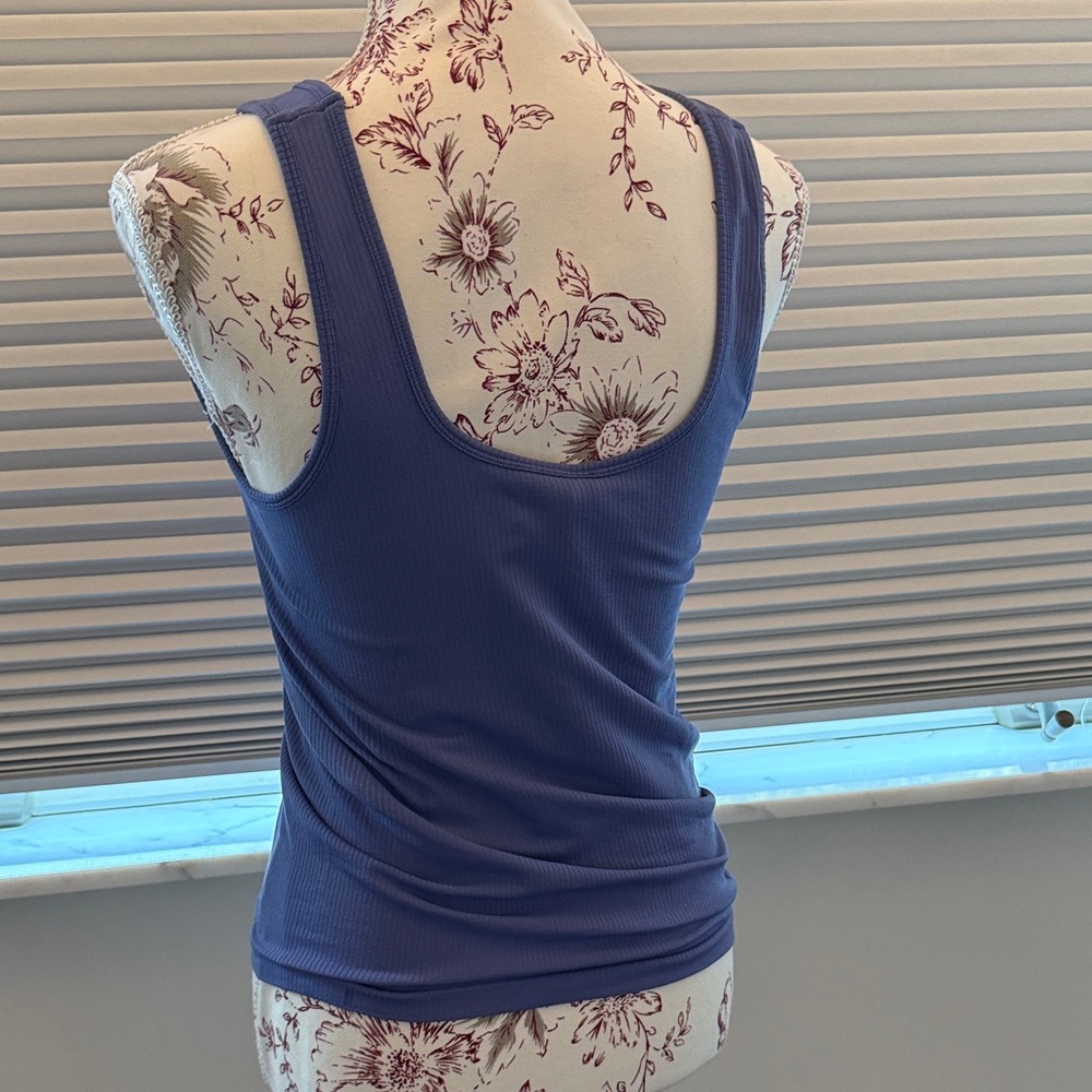 Athleta Ribbed Purple Tank Top - Picture 2 of 4